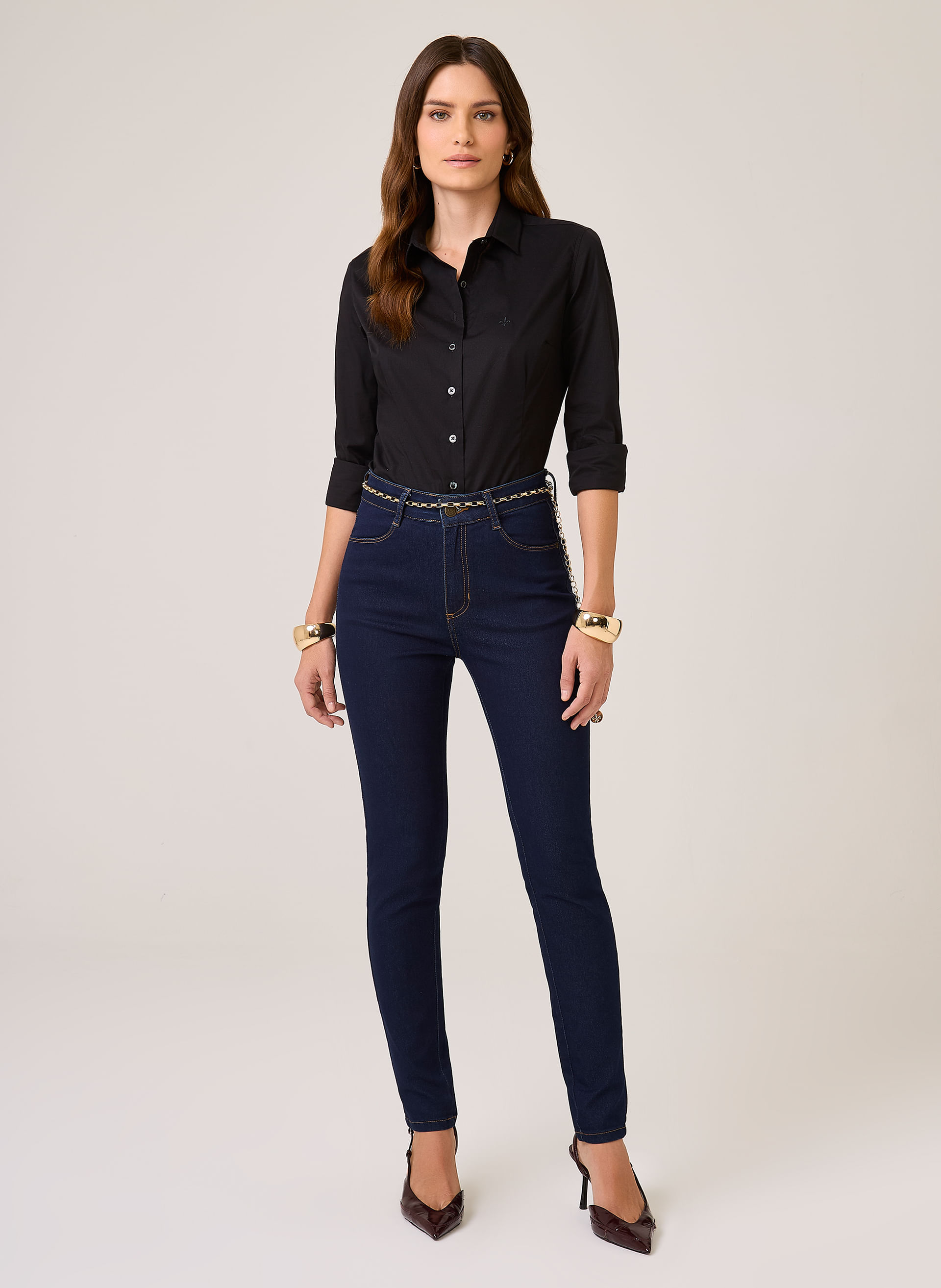calça cigarrete casual