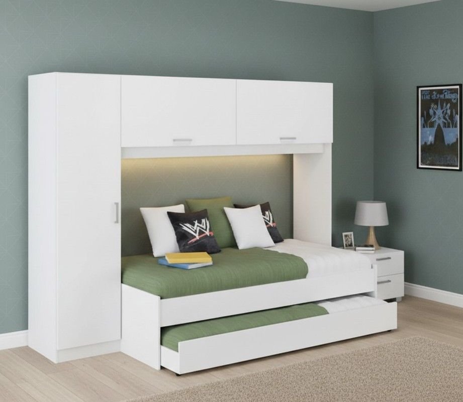 cama suspensa com armário