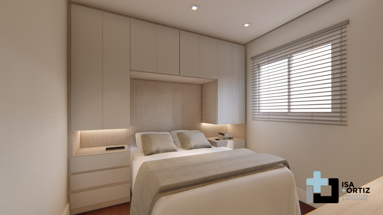 quarto de solteiro planejado