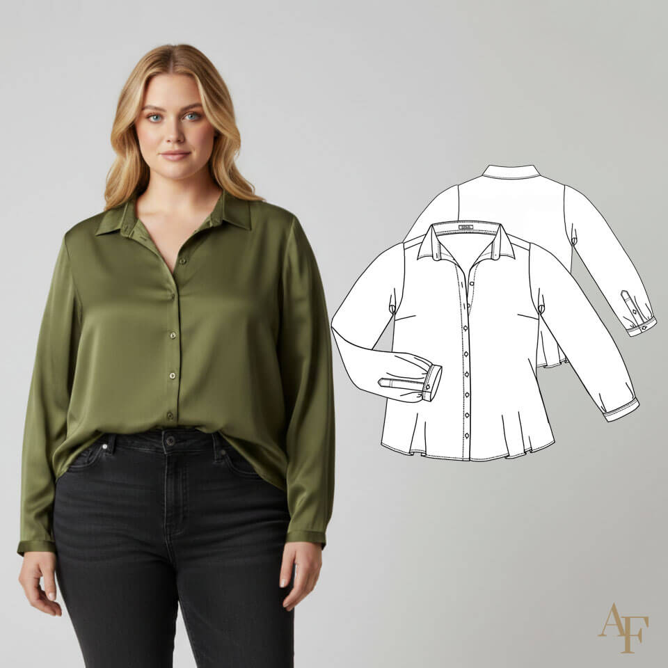 looks com camisa social plus size para trabalhar