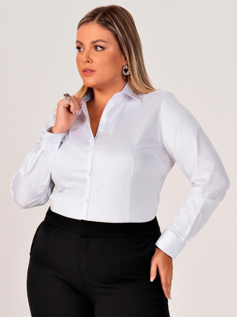 tendências 2026 camisa social plus size