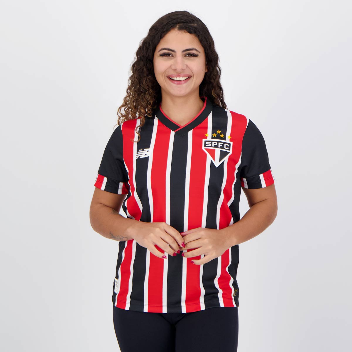 estilo camisa Tricolor feminina