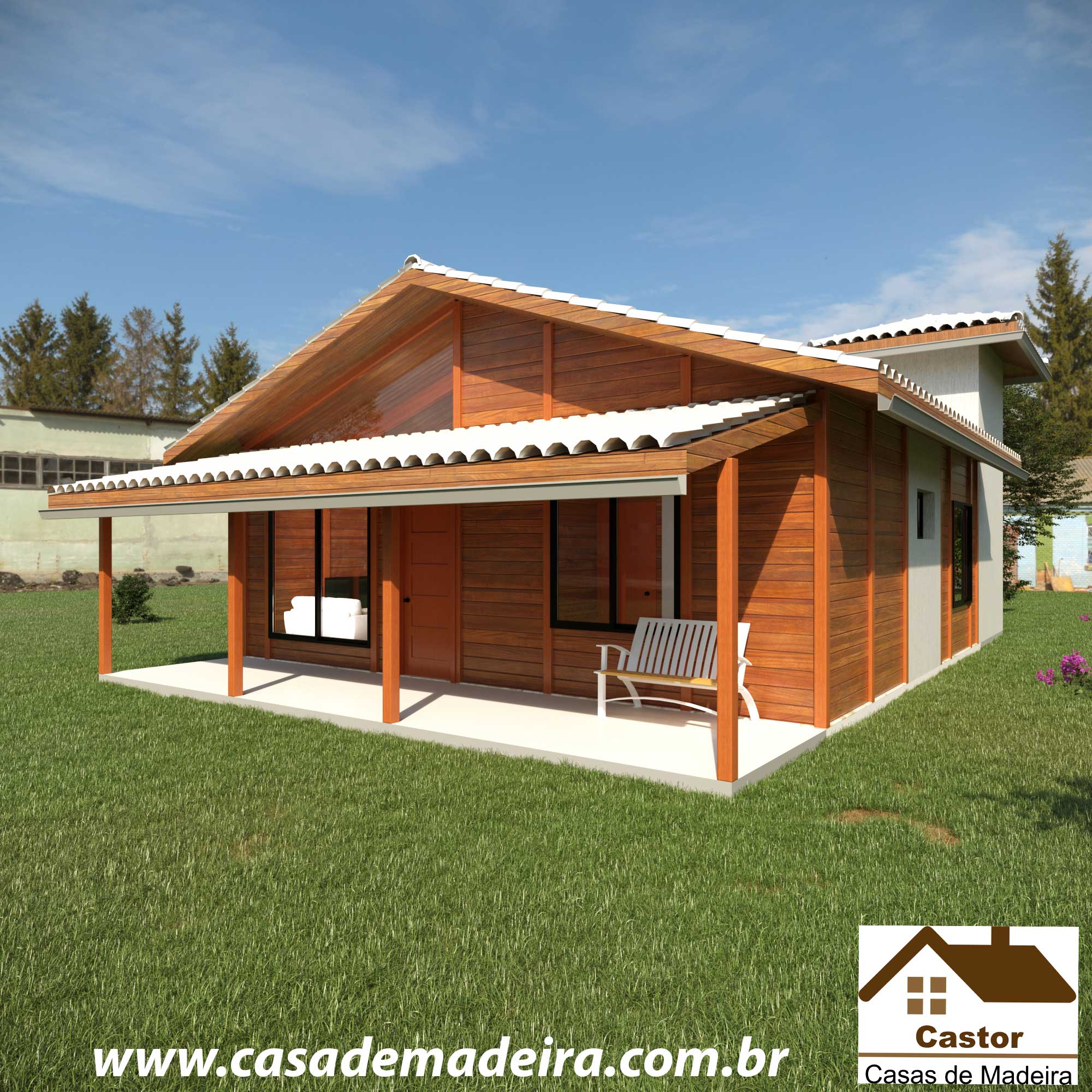 casas de campo de madeira