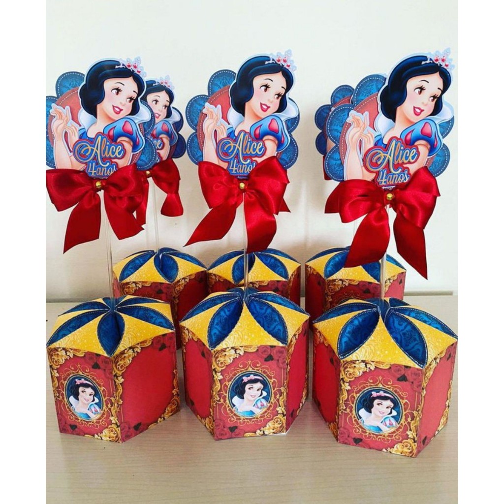 centro de mesa Branca de Neve EVA