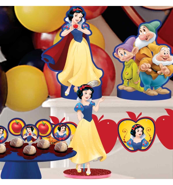 centro de mesa Branca de Neve simples