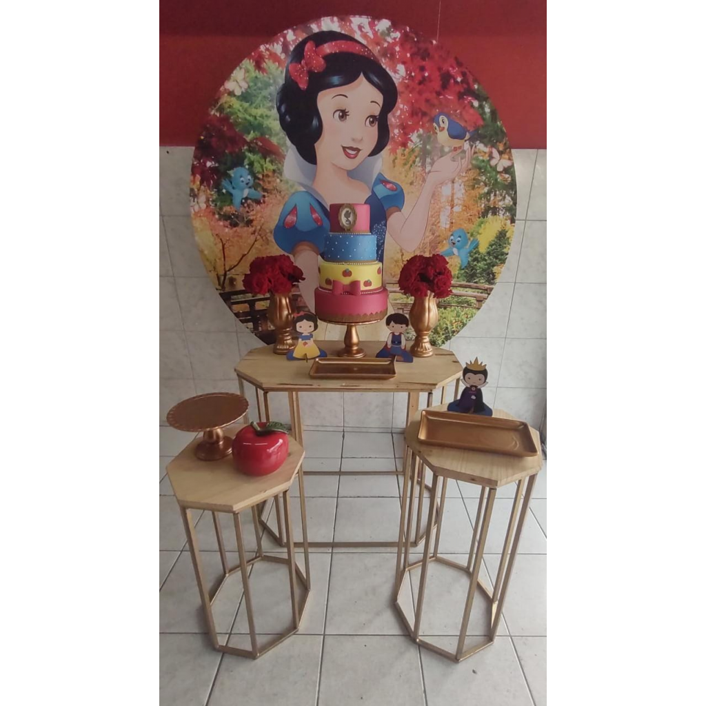 lembrancinha centro de mesa Branca de Neve