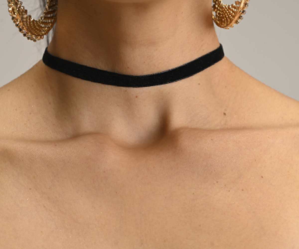 choker prateado
