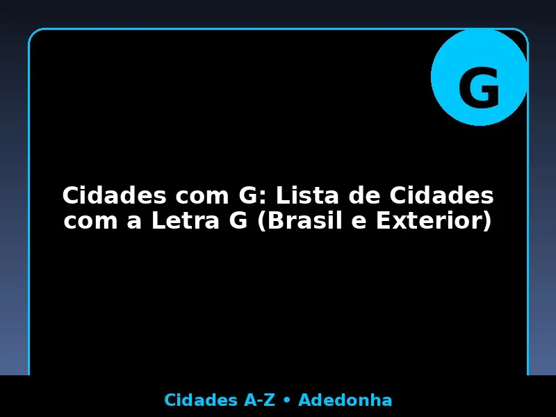 cidades brasileiras com e