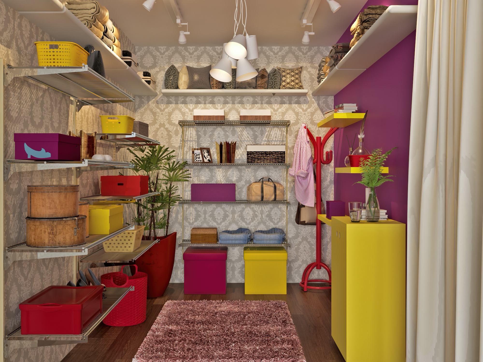 sistemas de organização de closet