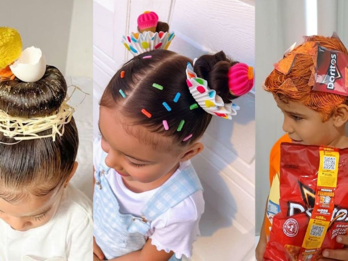 como colar papel no cabelo maluco