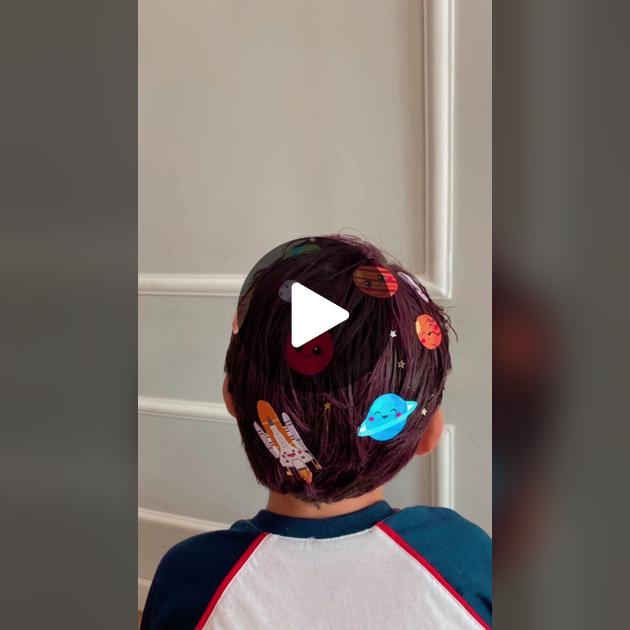 como prender papel no cabelo