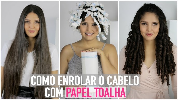 como fixar papel no cabelo