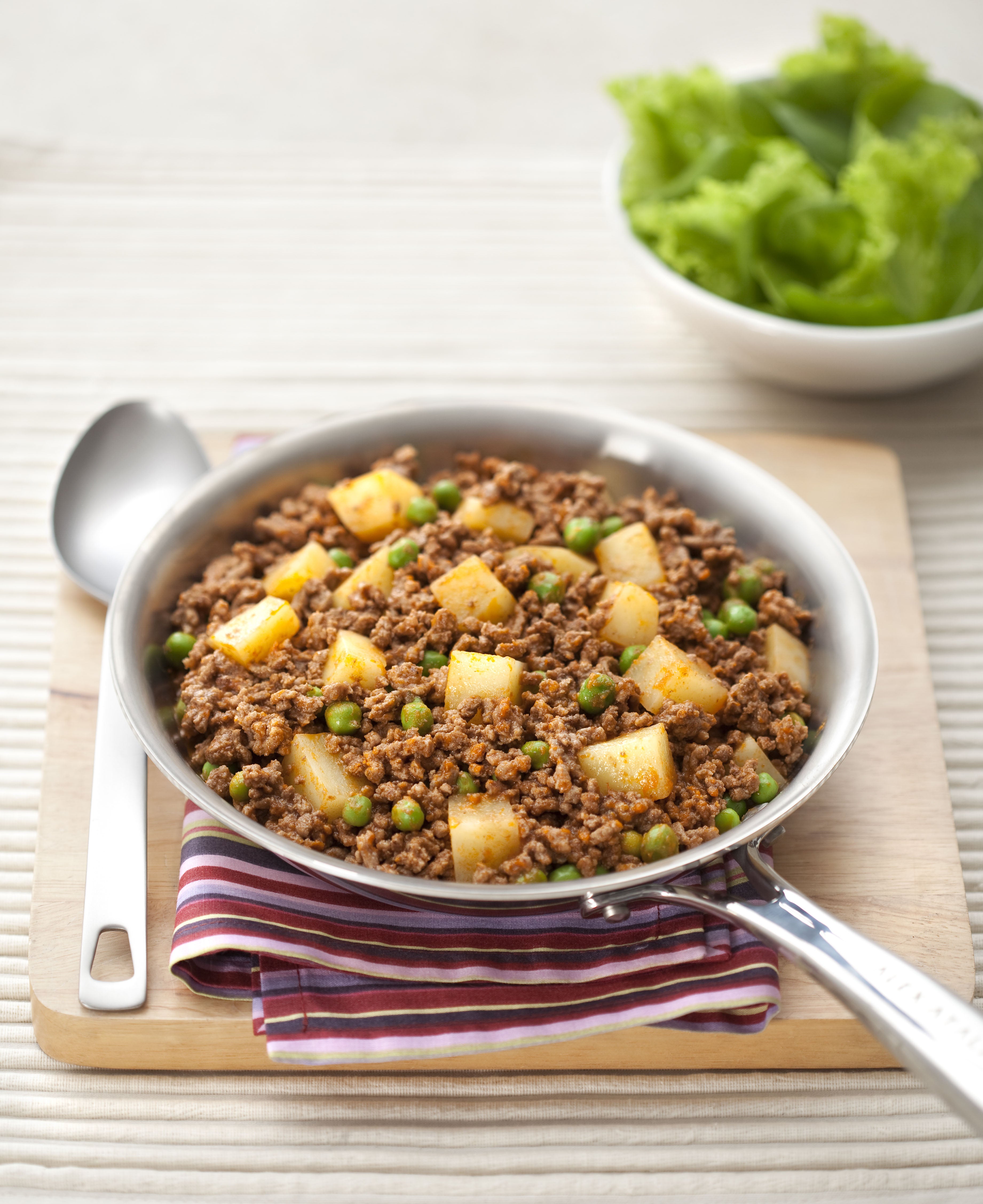 carne moída com batata e cenoura
