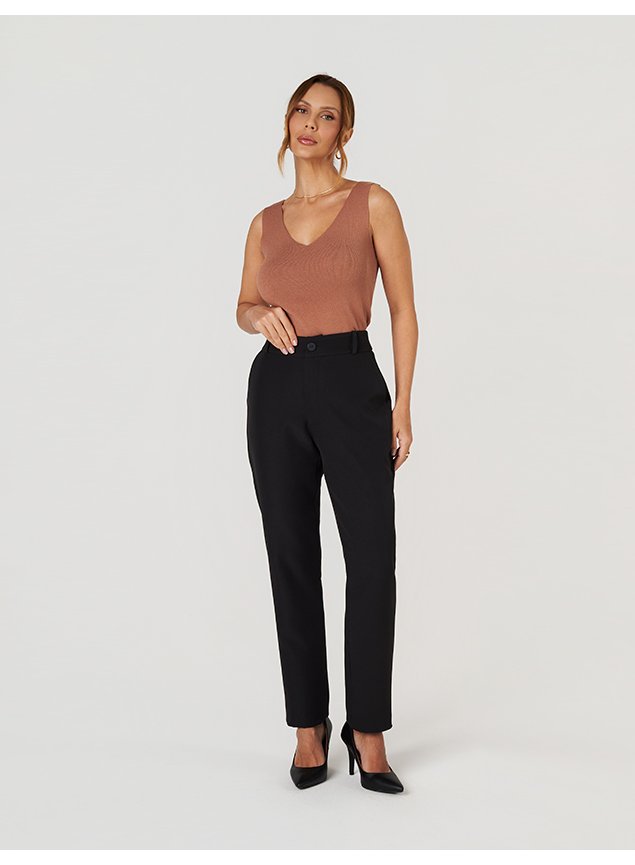 calça preta combina com quais cores