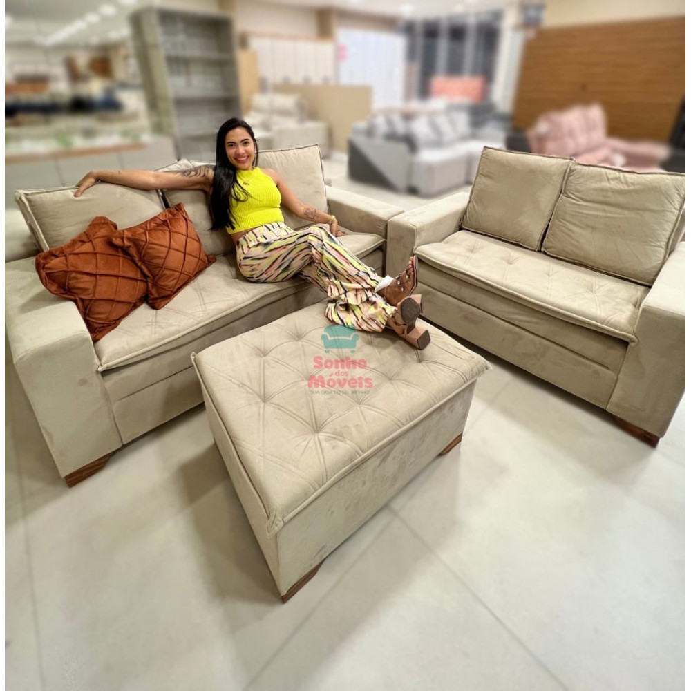 conjunto de sofá 2 e 3 lugares