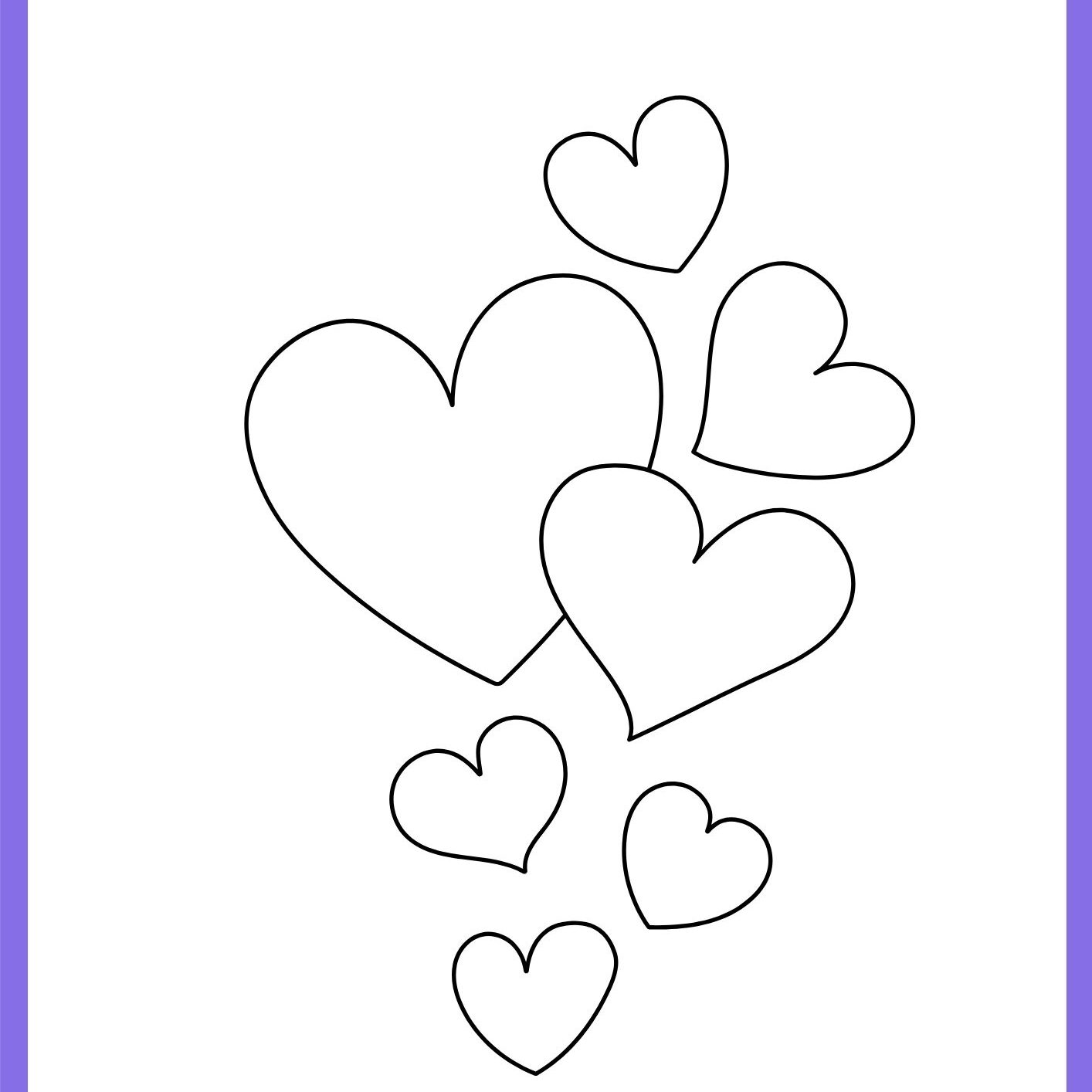 desenhos de coração para colorir e imprimir