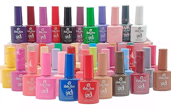 esmalte em gel cores vibrantes