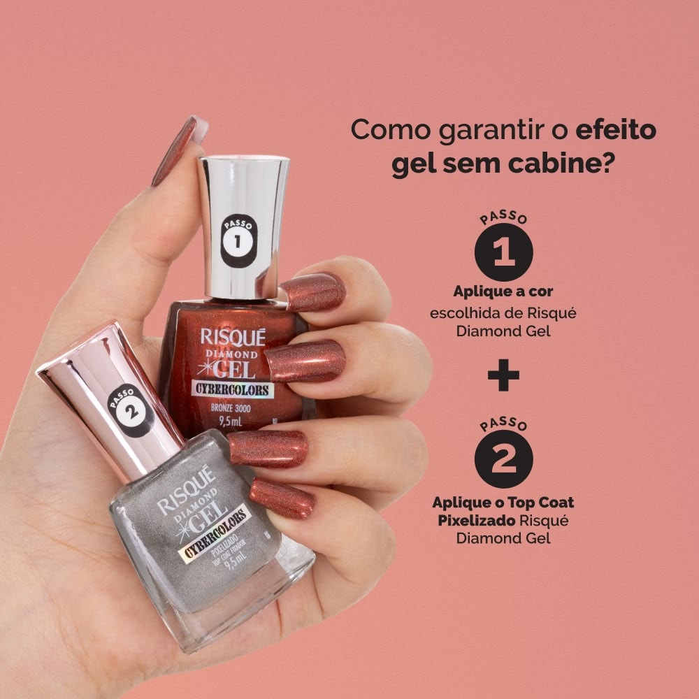 esmalte em gel cores vibrantes