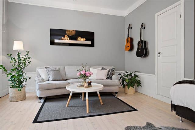 cores claras para sala