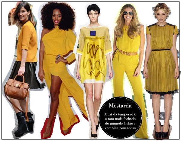 cores que harmonizam com amarelo mostarda