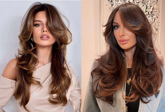 corte com curtain bangs