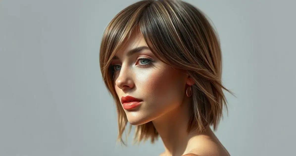 tendências de cabelo médio
