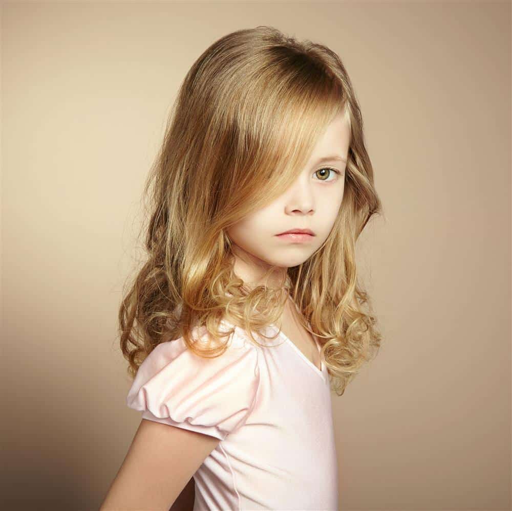 corte reto infantil feminino longo