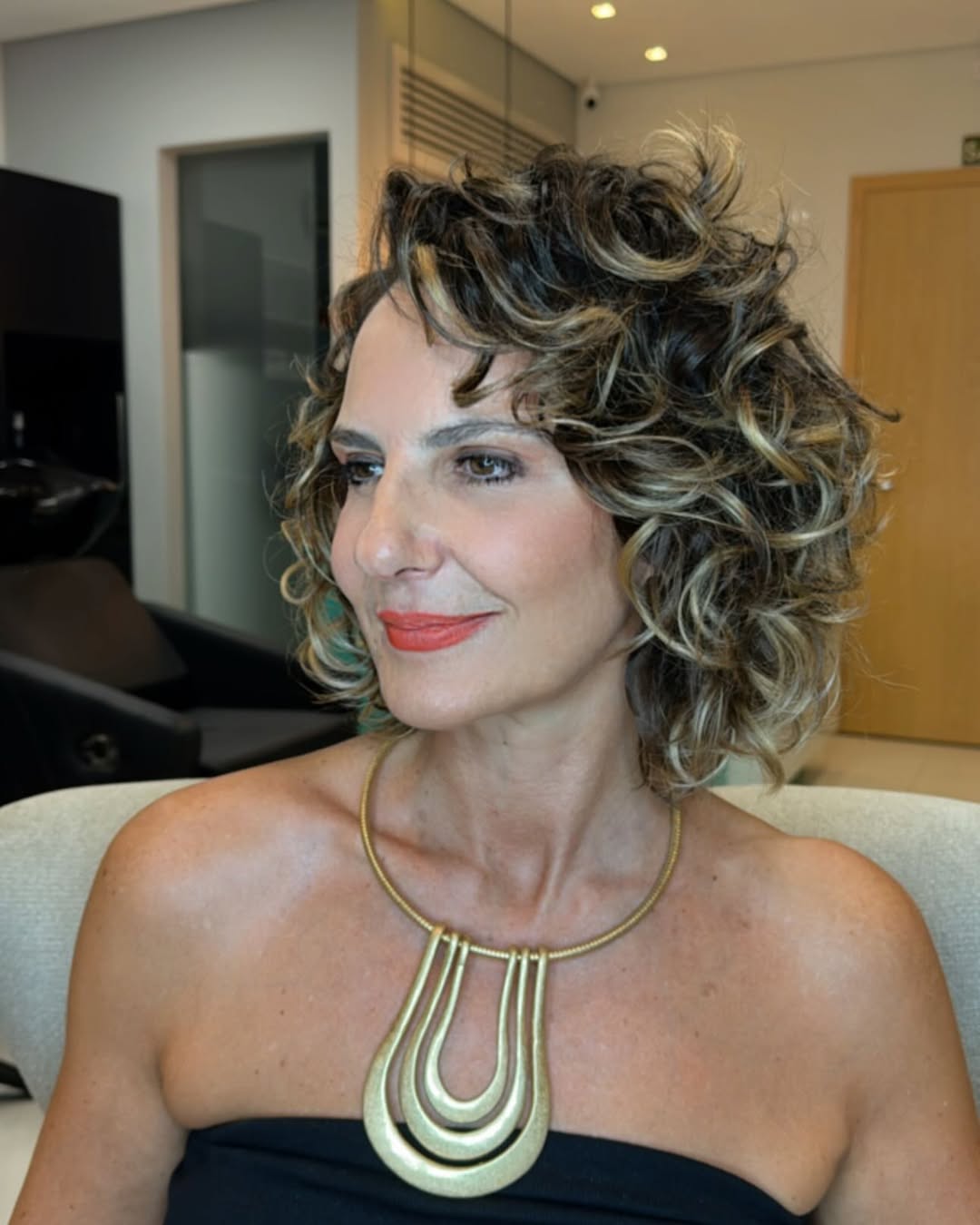 cabelo ondulado fino