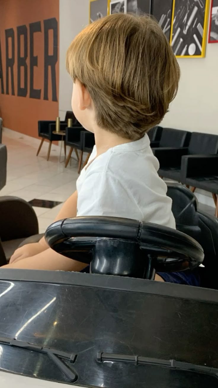 corte infantil masculino repicado liso