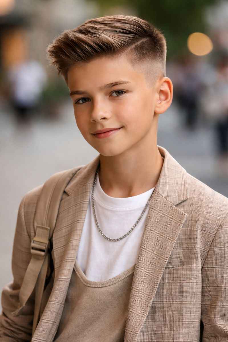 estilos de corte infantil liso masculino