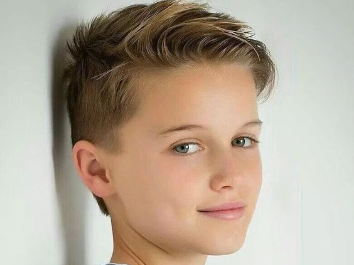 corte infantil masculino low fade liso