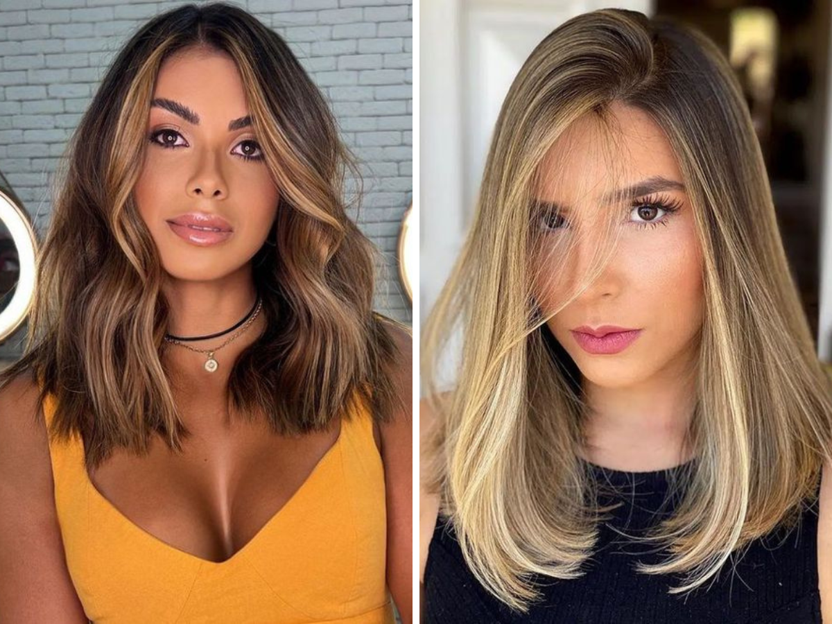 corte de cabelo médio
