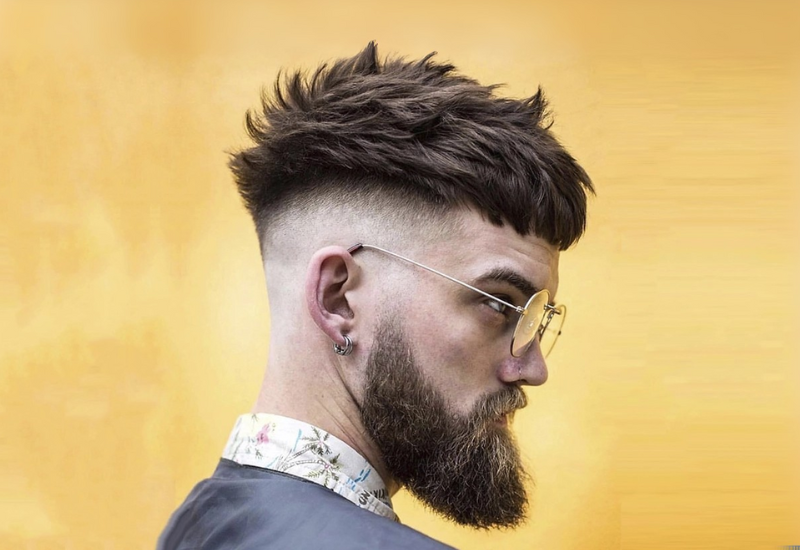 corte para cabelo liso masculino