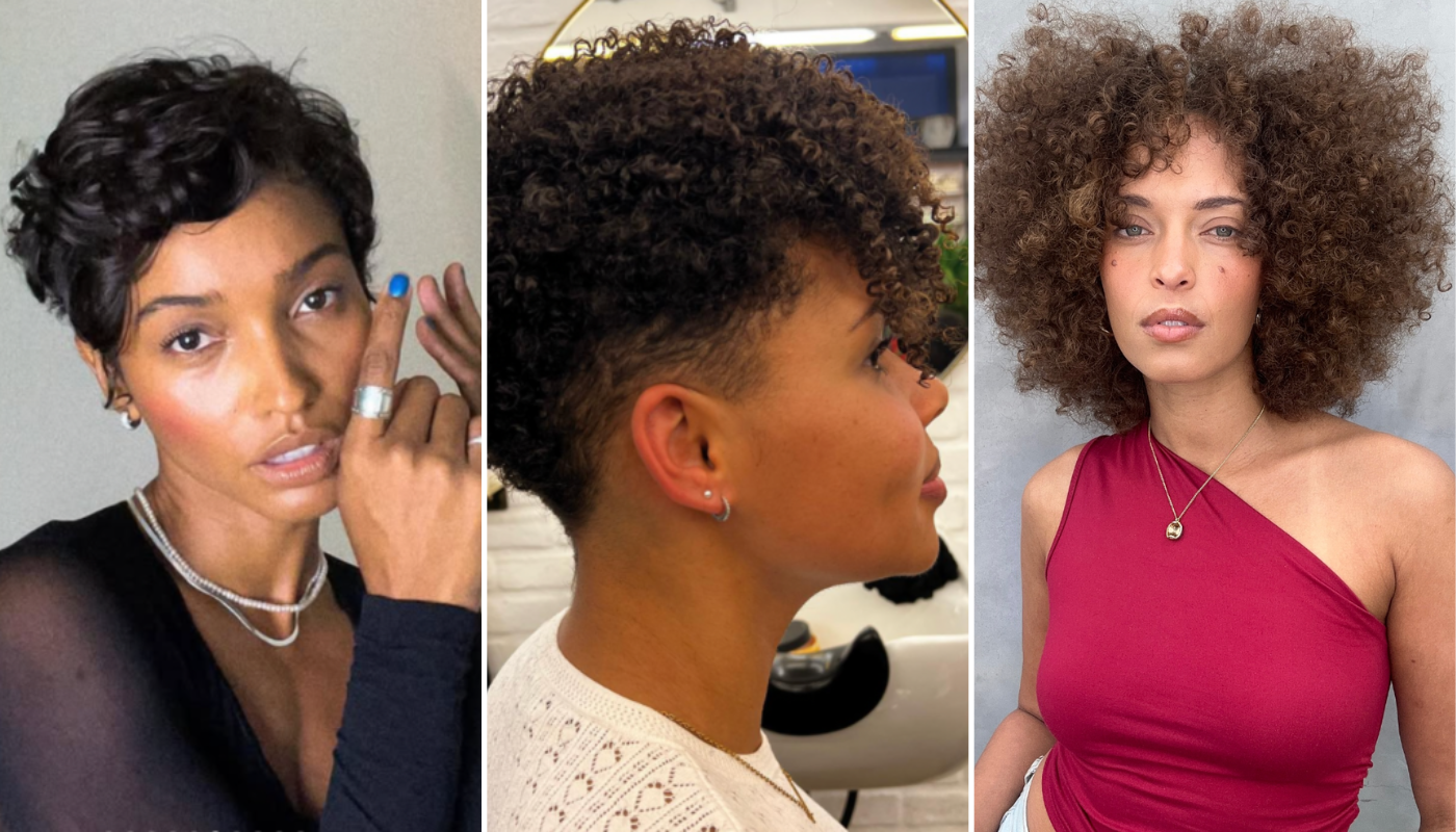 corte redondo afro