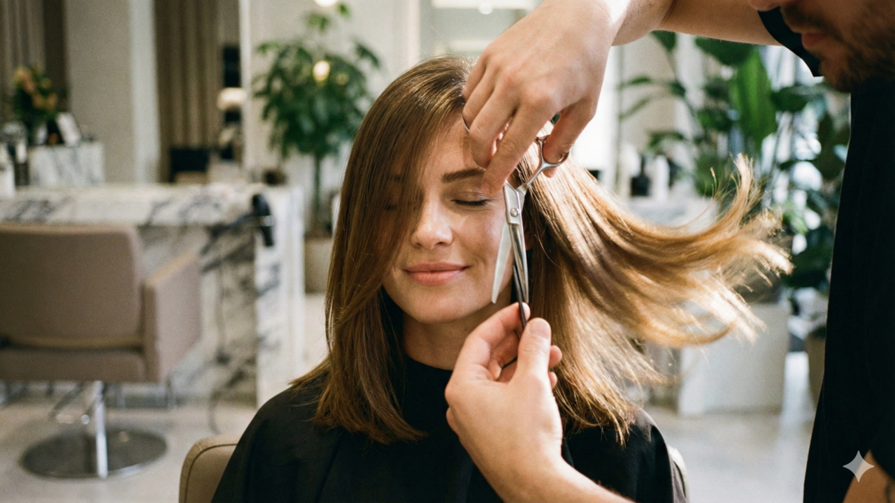corte médio para cabelo liso