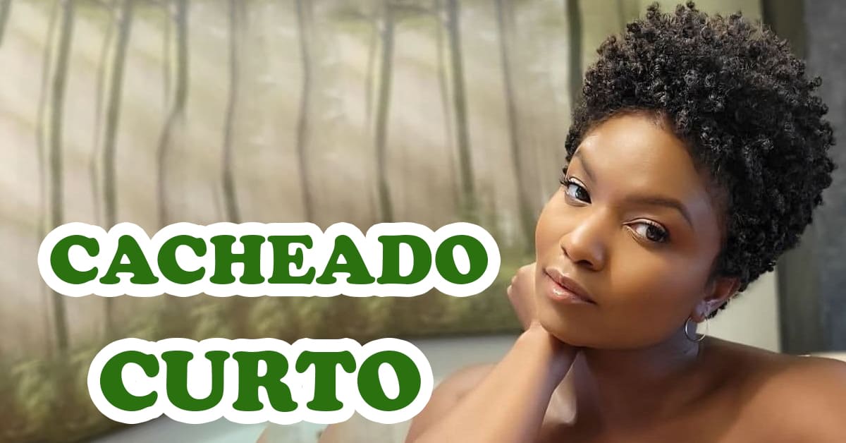 corte cacheado curto