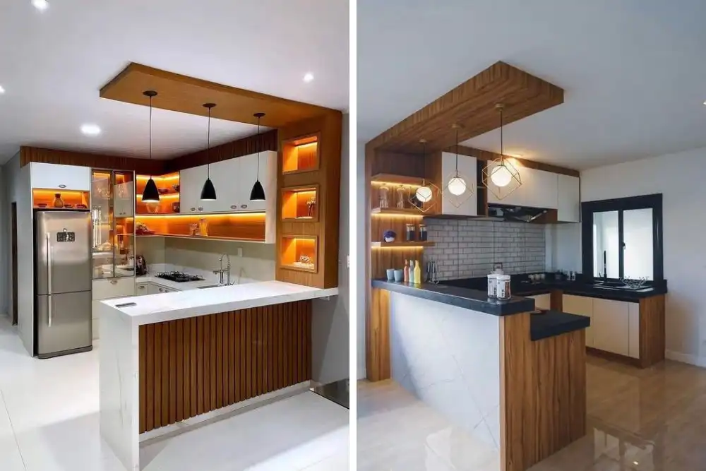 bancada de porcelanato para cozinha