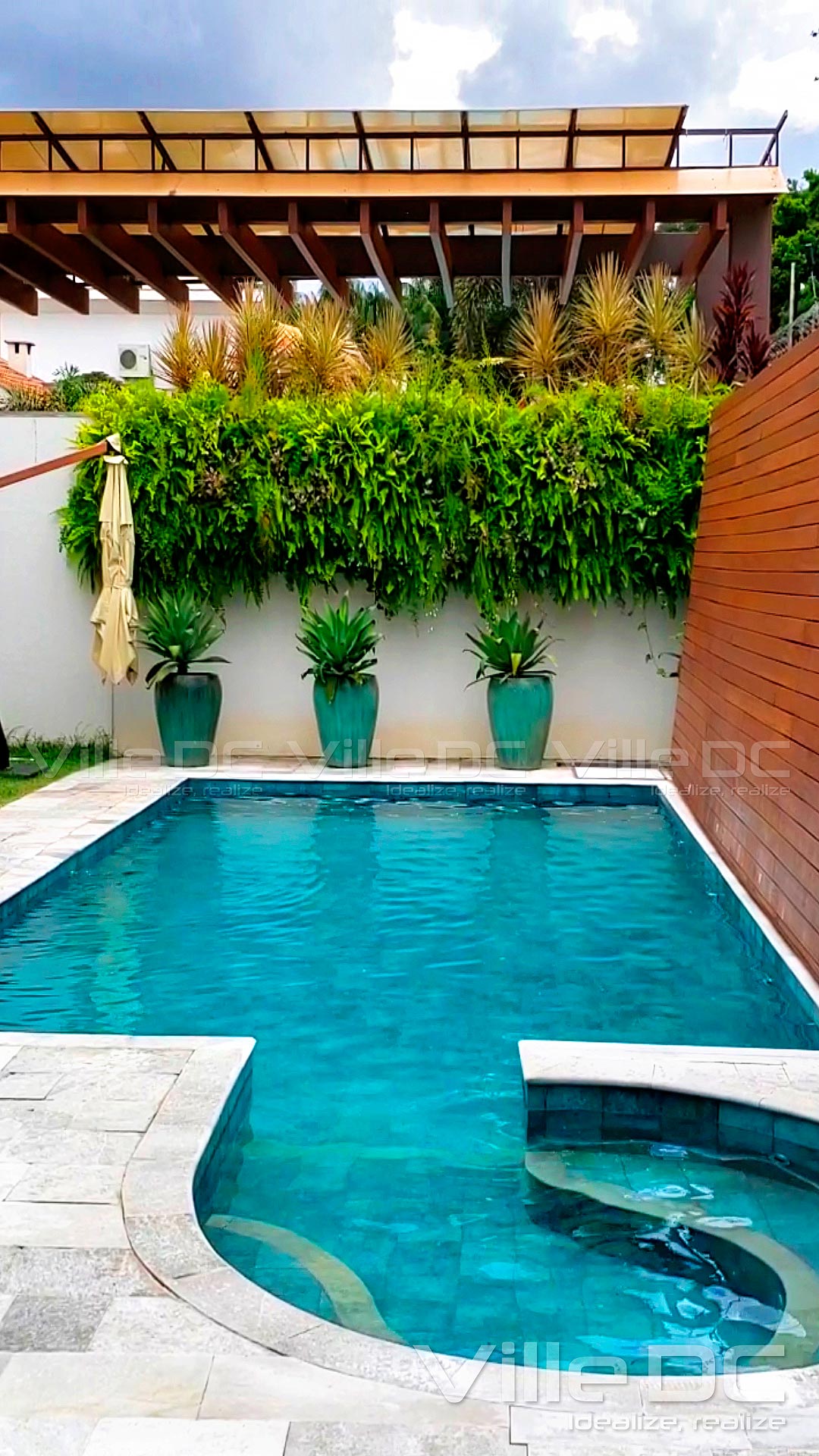 deck de porcelanato para piscina