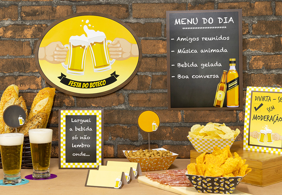 itens decoração boteco