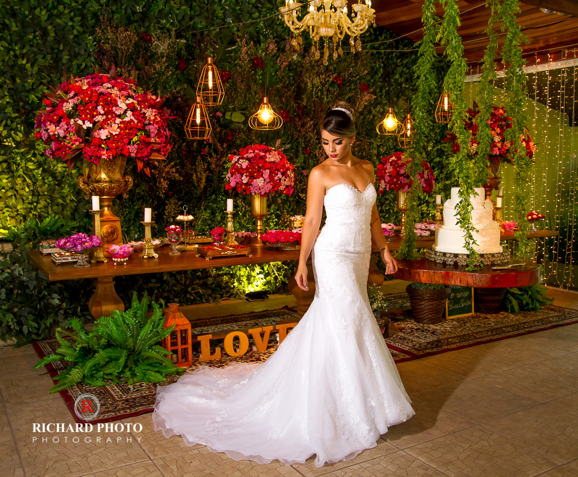 decoração casamento simples e elegante