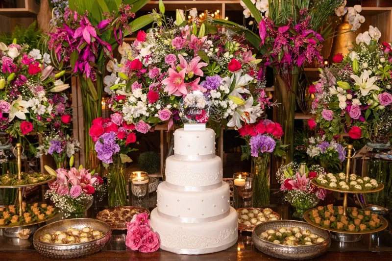 decoração casamento simples e elegante