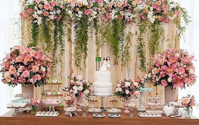cores para decoração de casamento