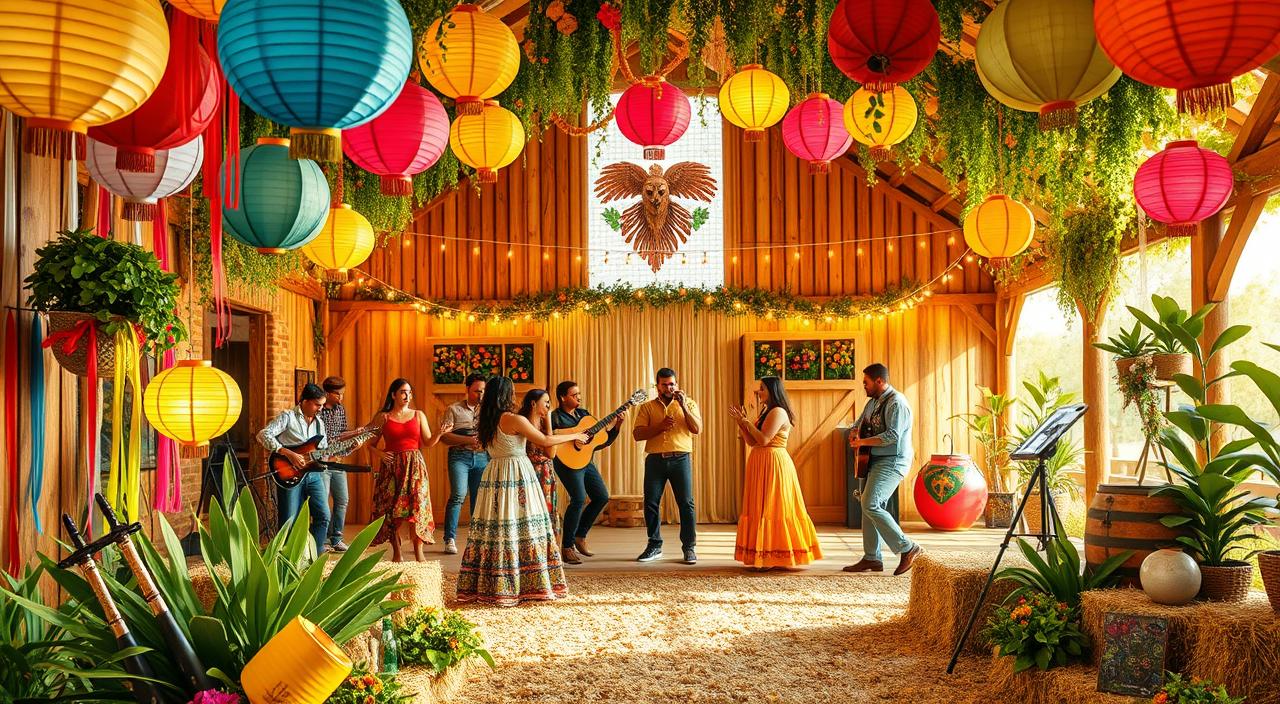 decoração festa junina para casa