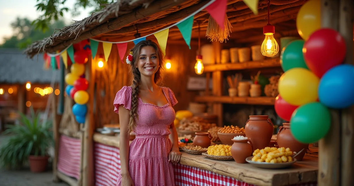 decoração festa junina simples