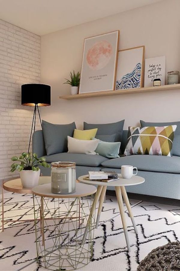 como decorar sala pequena de apartamento