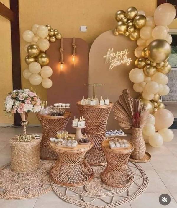 decoração festa adulto feminina simples