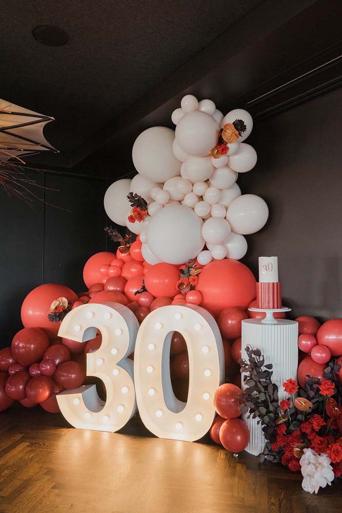 decoração festa adulto feminina simples