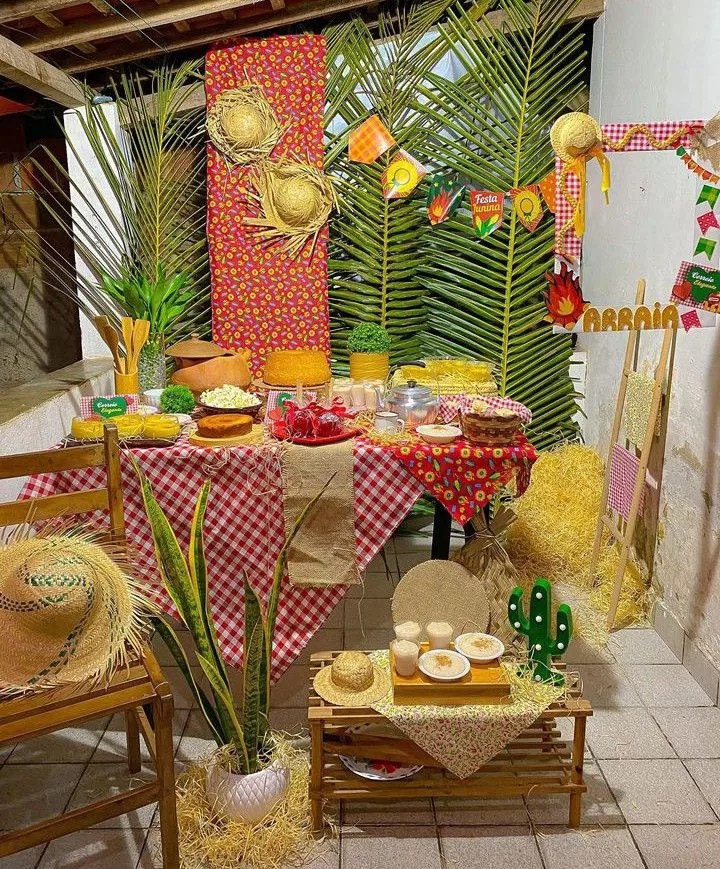 balão de papel junino