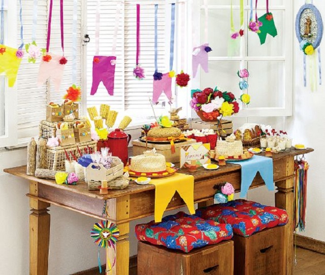 decoração junina barata