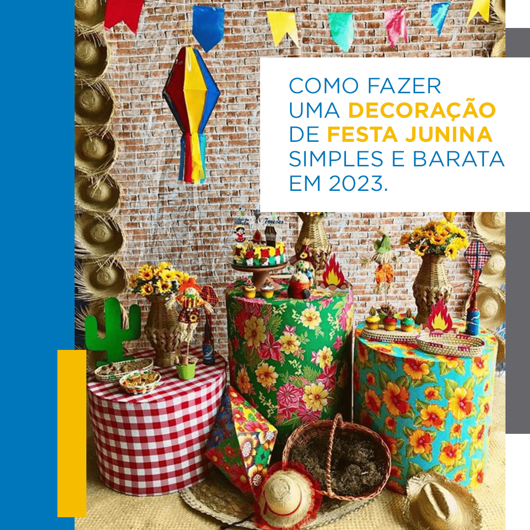 decoração junina com reciclados